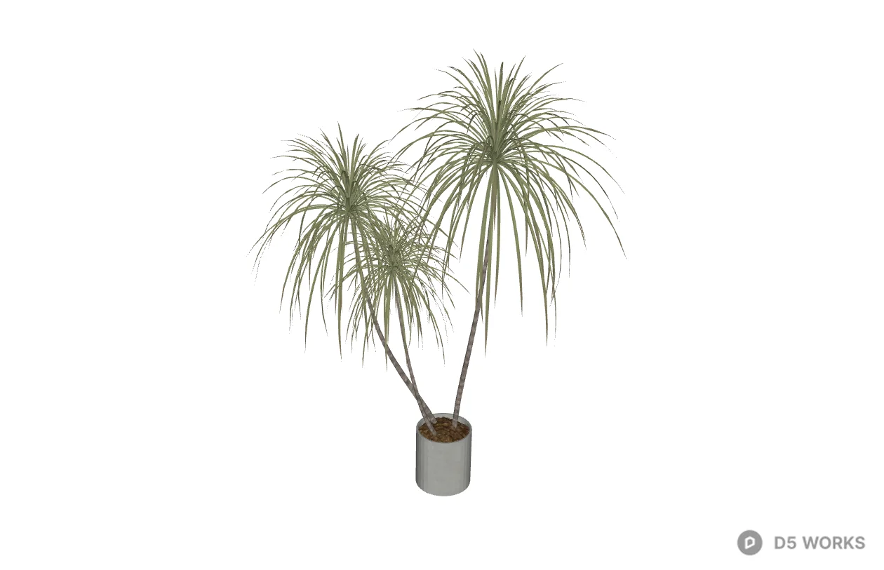 Potted Plant 3d model thumbnail 2