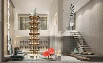 Modern Wine Tasting Room 3d model