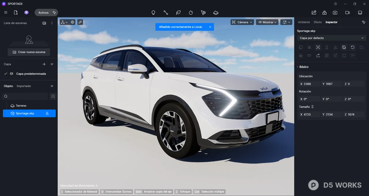 Modern White SUV Vehicle 3d model thumbnail 2