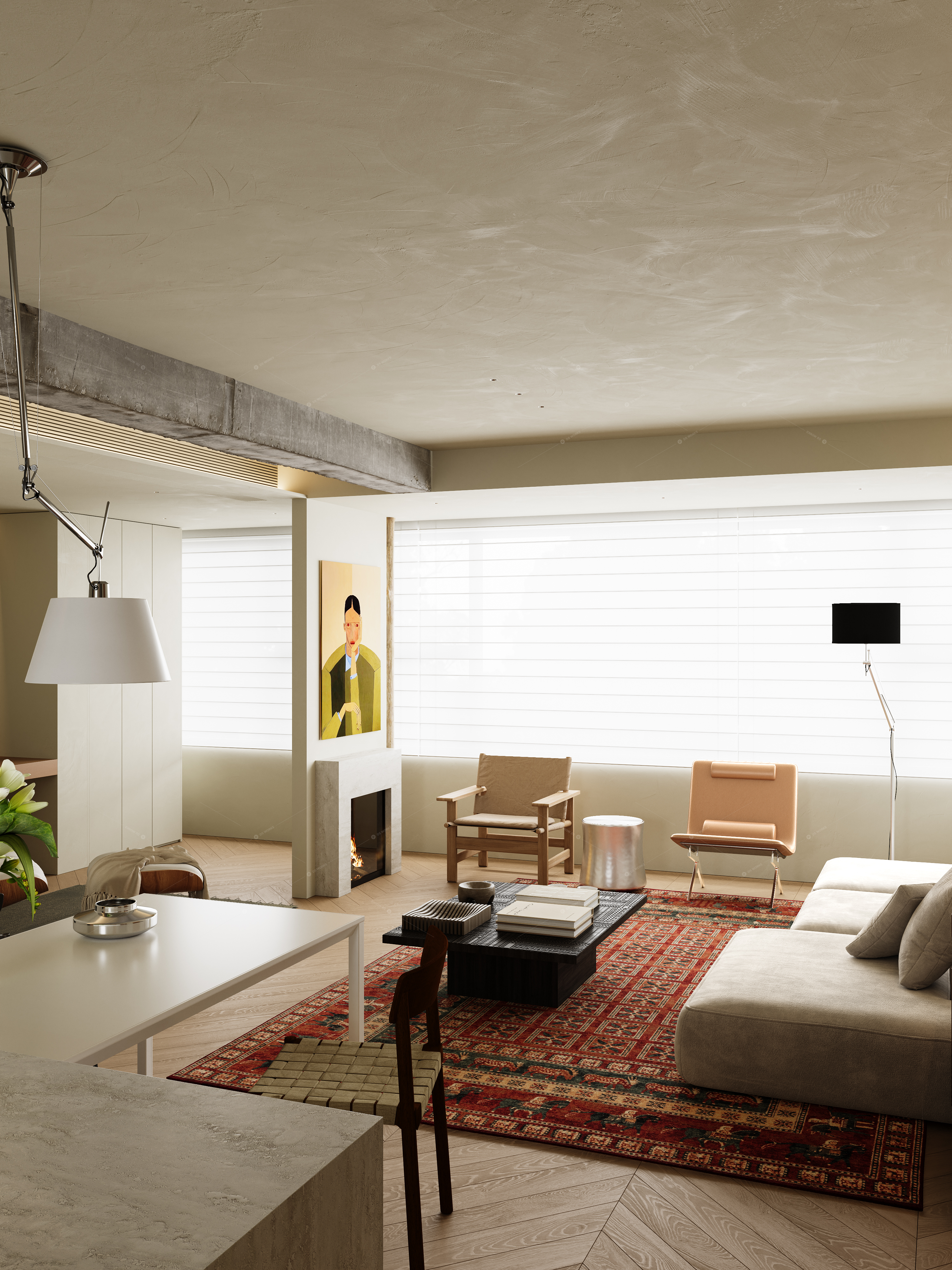 Living & Dining Rooms 3D Models 8