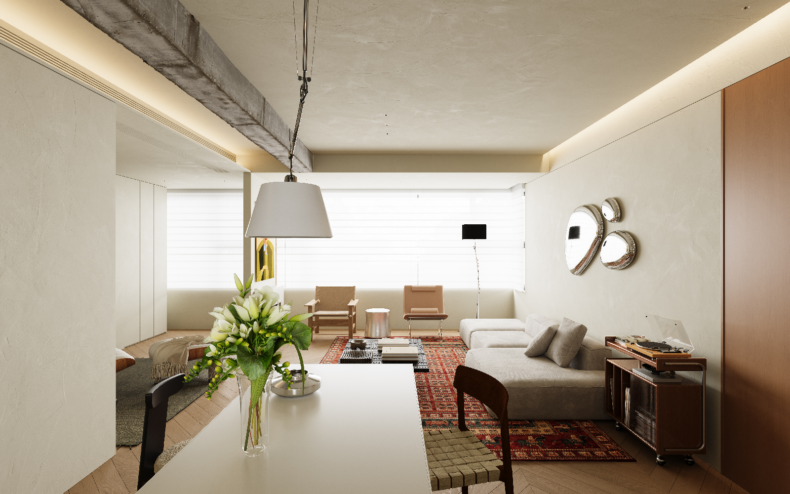 Modern Living & Dining Room