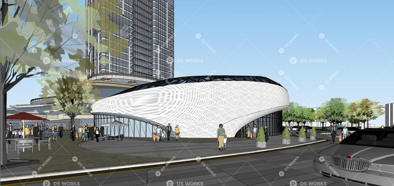 Commercial Complex 3d model thumbnail 10