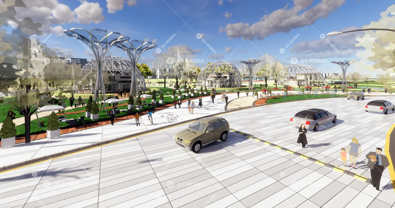 Commercial Complex 3d model thumbnail 6