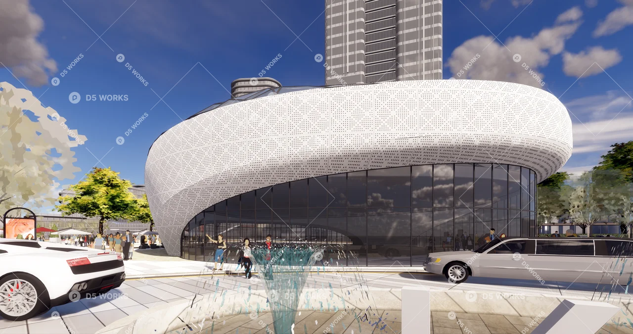 Commercial Complex 3d model thumbnail 5