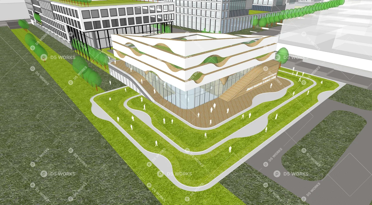 Office Buildings 3d model thumbnail 2