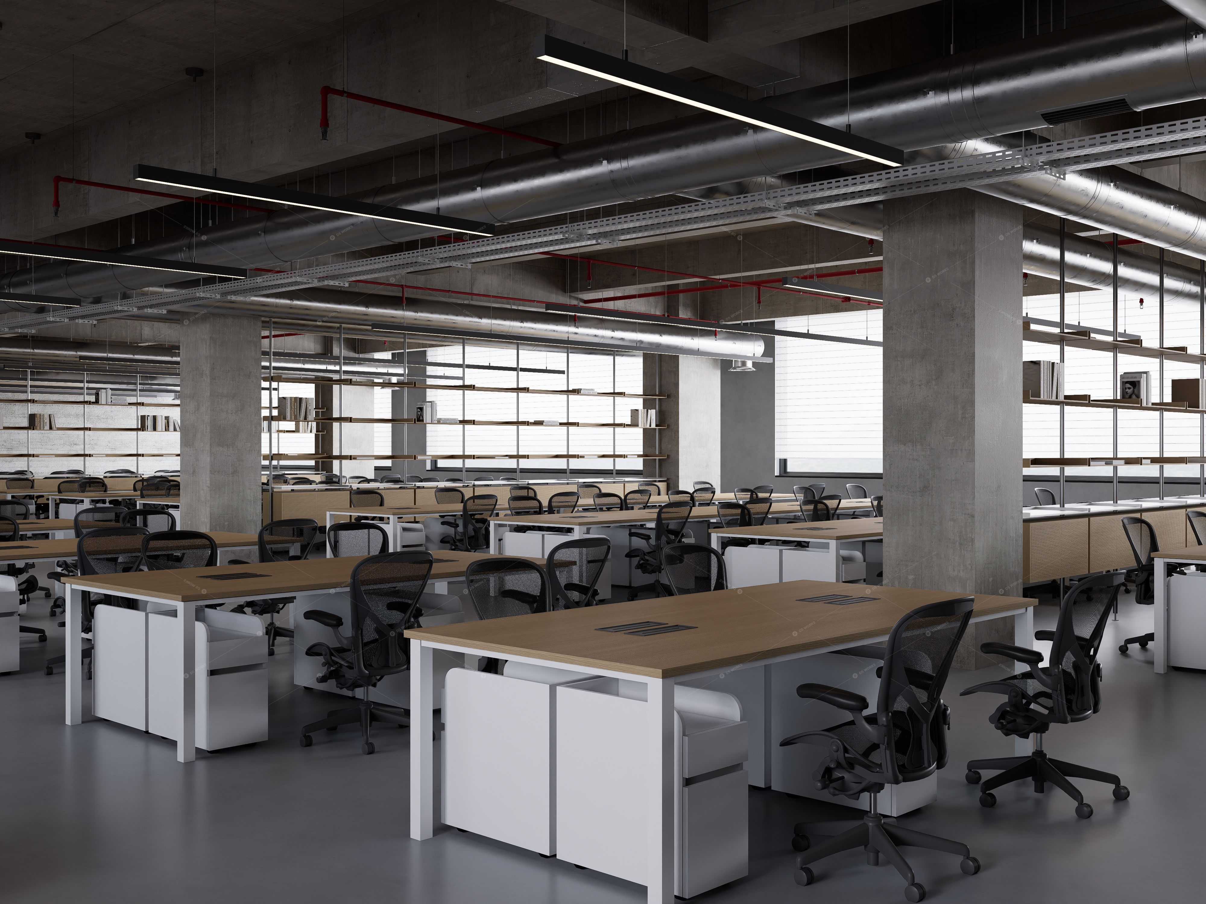 Office Spaces 3D Models 6