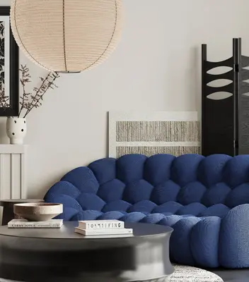 Sofa & Side Table Set