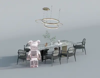Dining Table & Chairs Set