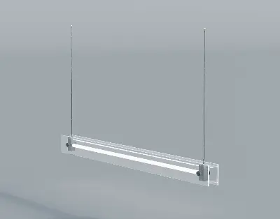 Minimalist Linear Pendant Light 3d model