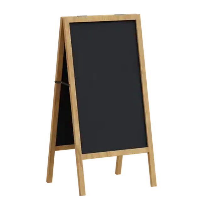 Rustic Wooden A-Frame Chalkboard Sign 3d model