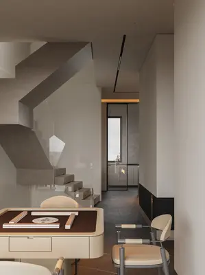 Organic Modern Living & Dining Room