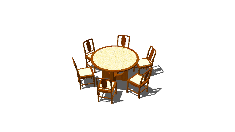 Chinese Dining Table & Chairs Set