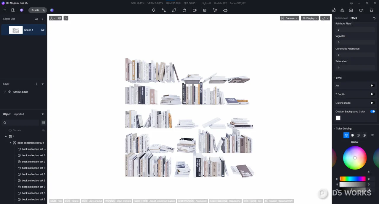 Book And Newspaper Collection 3d model thumbnail 2