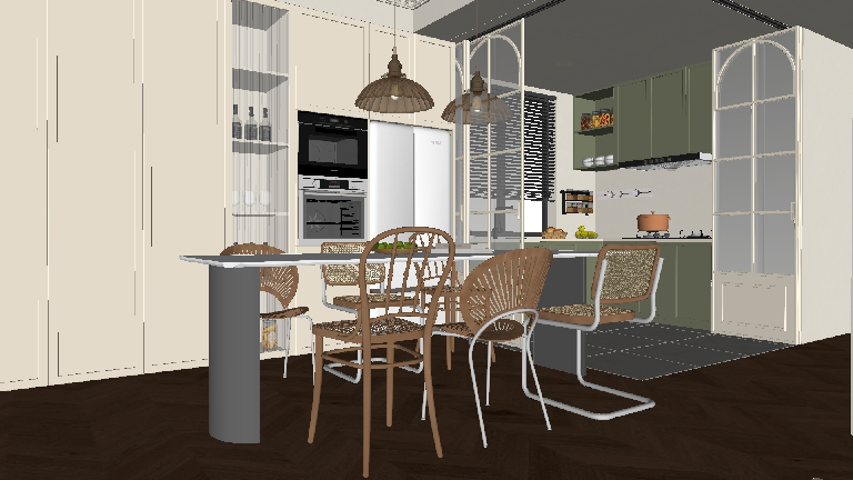 Transitional Dining Room (Villa)