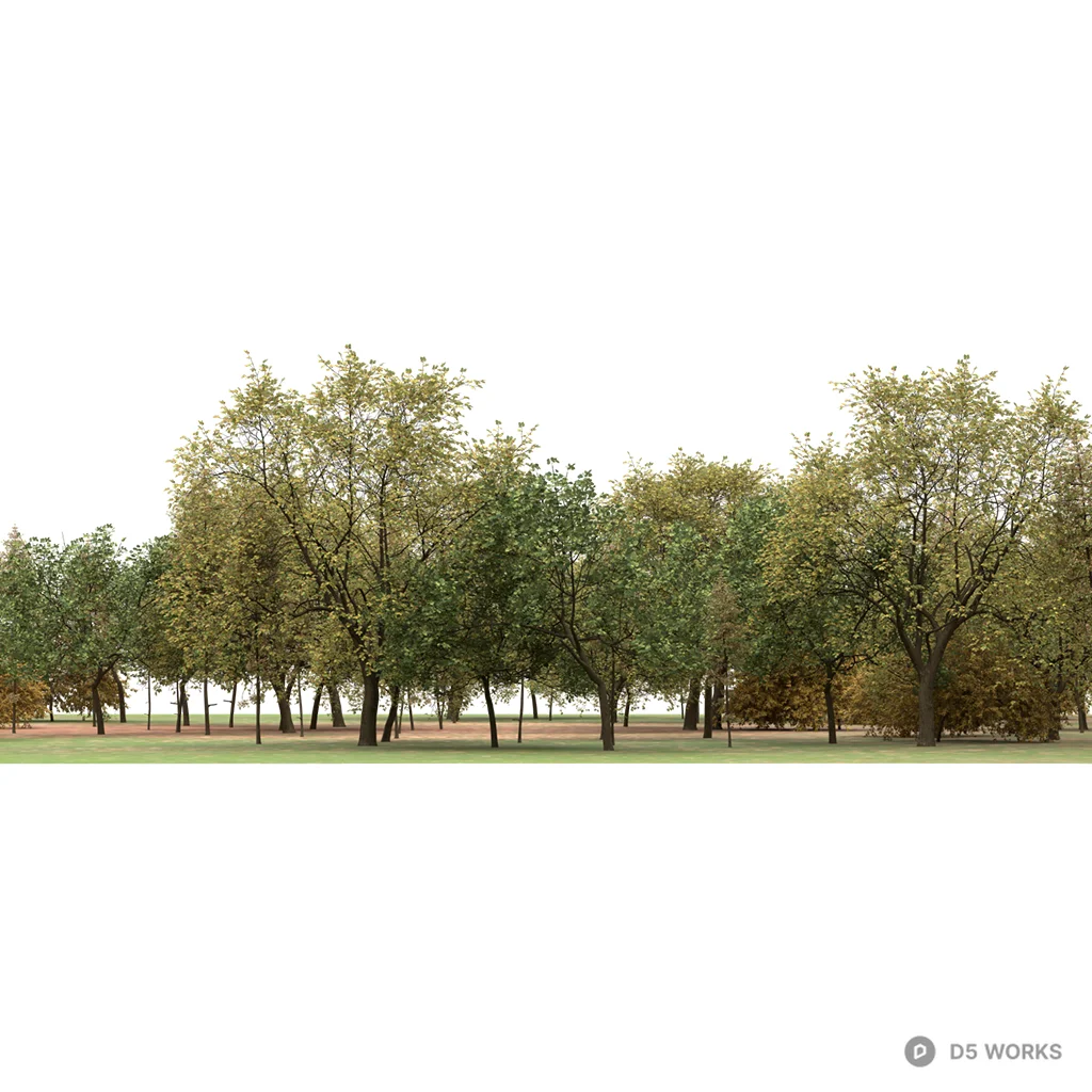 Autumn Trees 02 3d model - Image 1