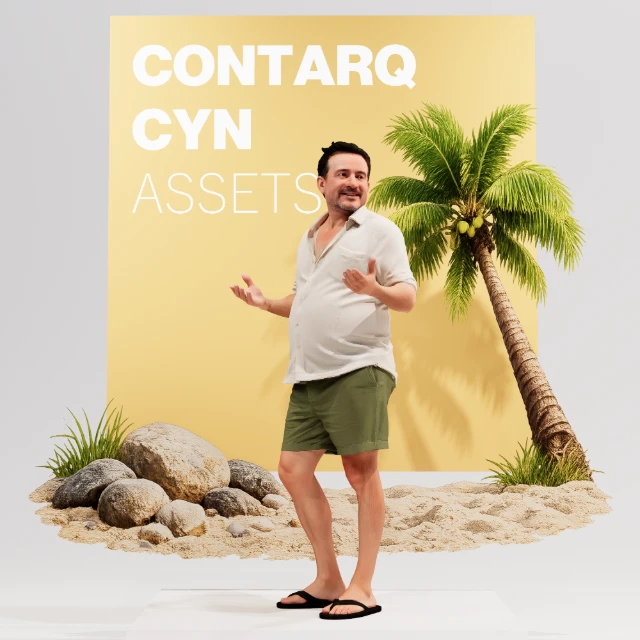 Latin American Father Beach Casual 3d model