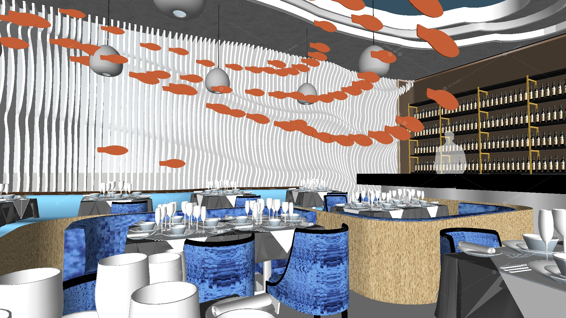 Restaurant Spaces 3D Models 2