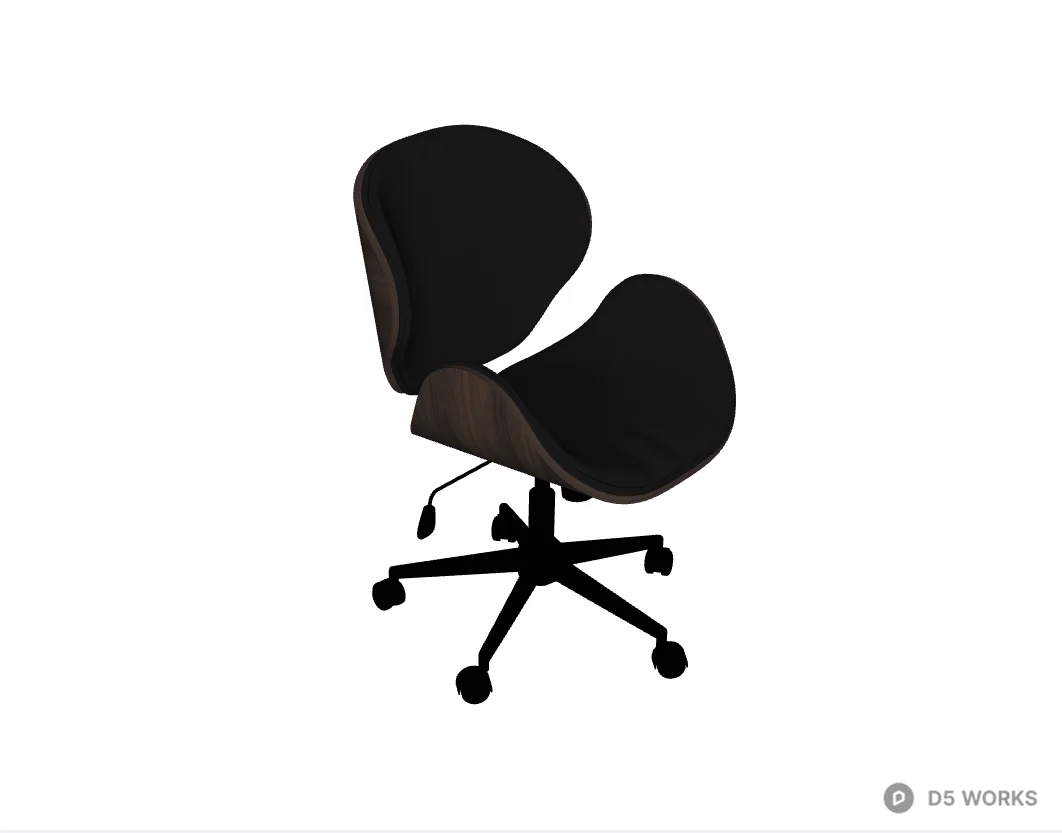 Study Chair 3d model thumbnail 2
