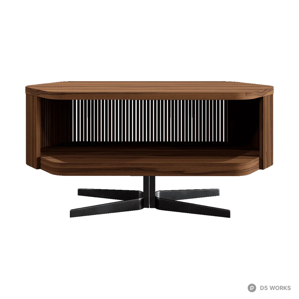Campus Bedside Table 3d model - Image 1