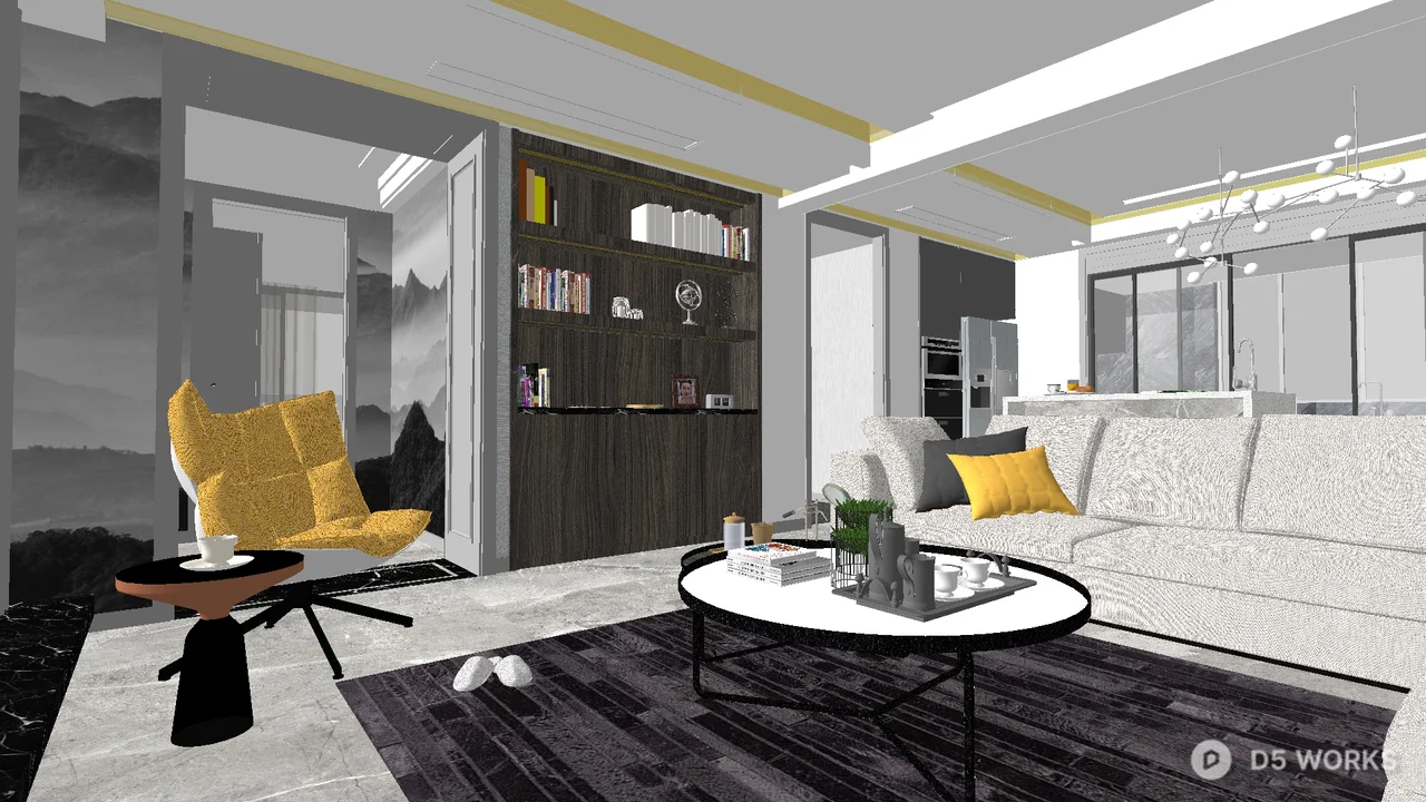 Apartment Floor Plan 3d model thumbnail 3