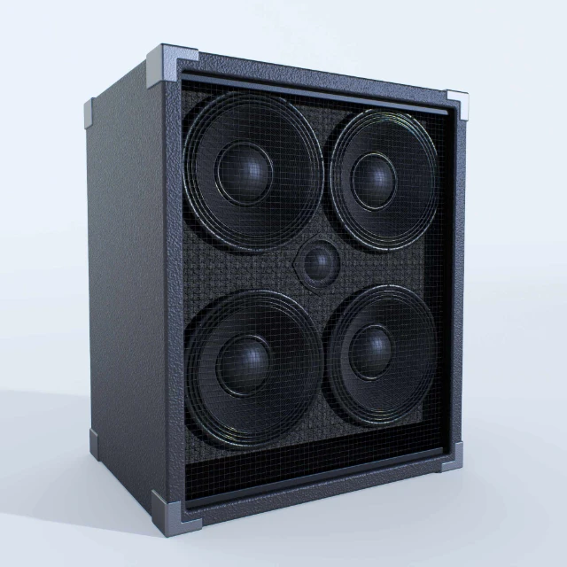 Vintage 4x12 Guitar Speaker Cabinet 3d model