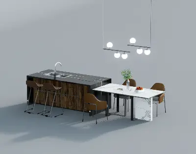 Modern Dining Table & Chairs Set