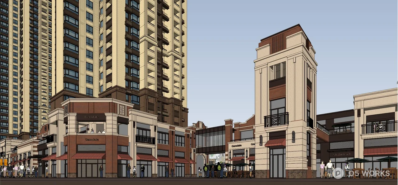 Commercial Street Landscape 3d model thumbnail 7