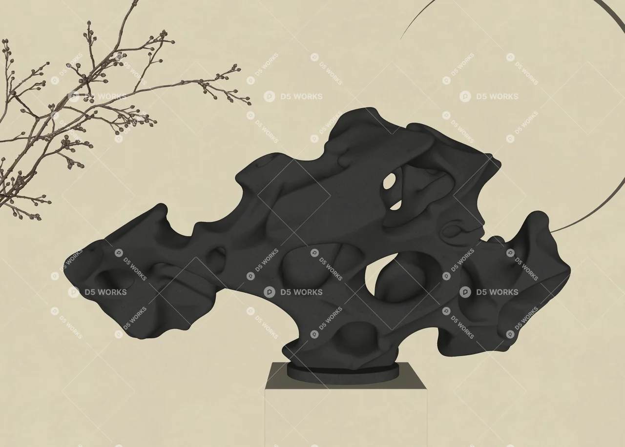 Chinese Sculpture 3d model thumbnail 3