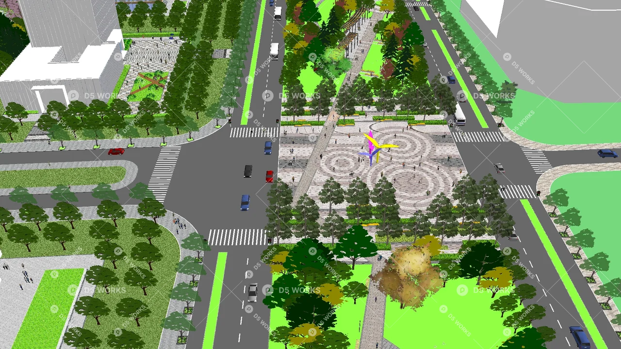 School Building 3d model thumbnail 2