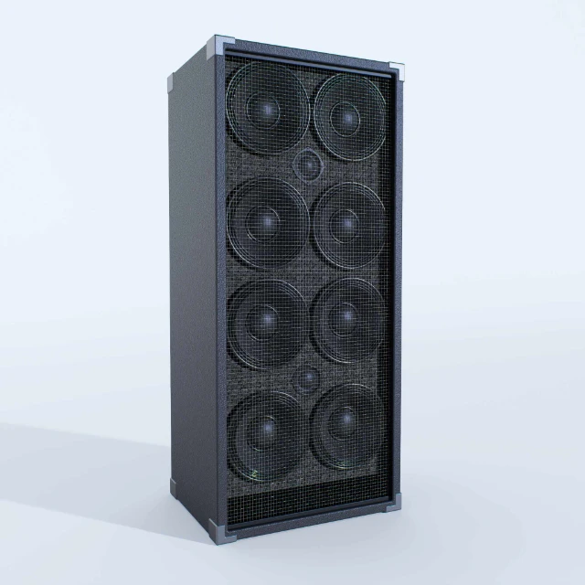 Professional 8x10 Bass Guitar Speaker Cabinet 3d model