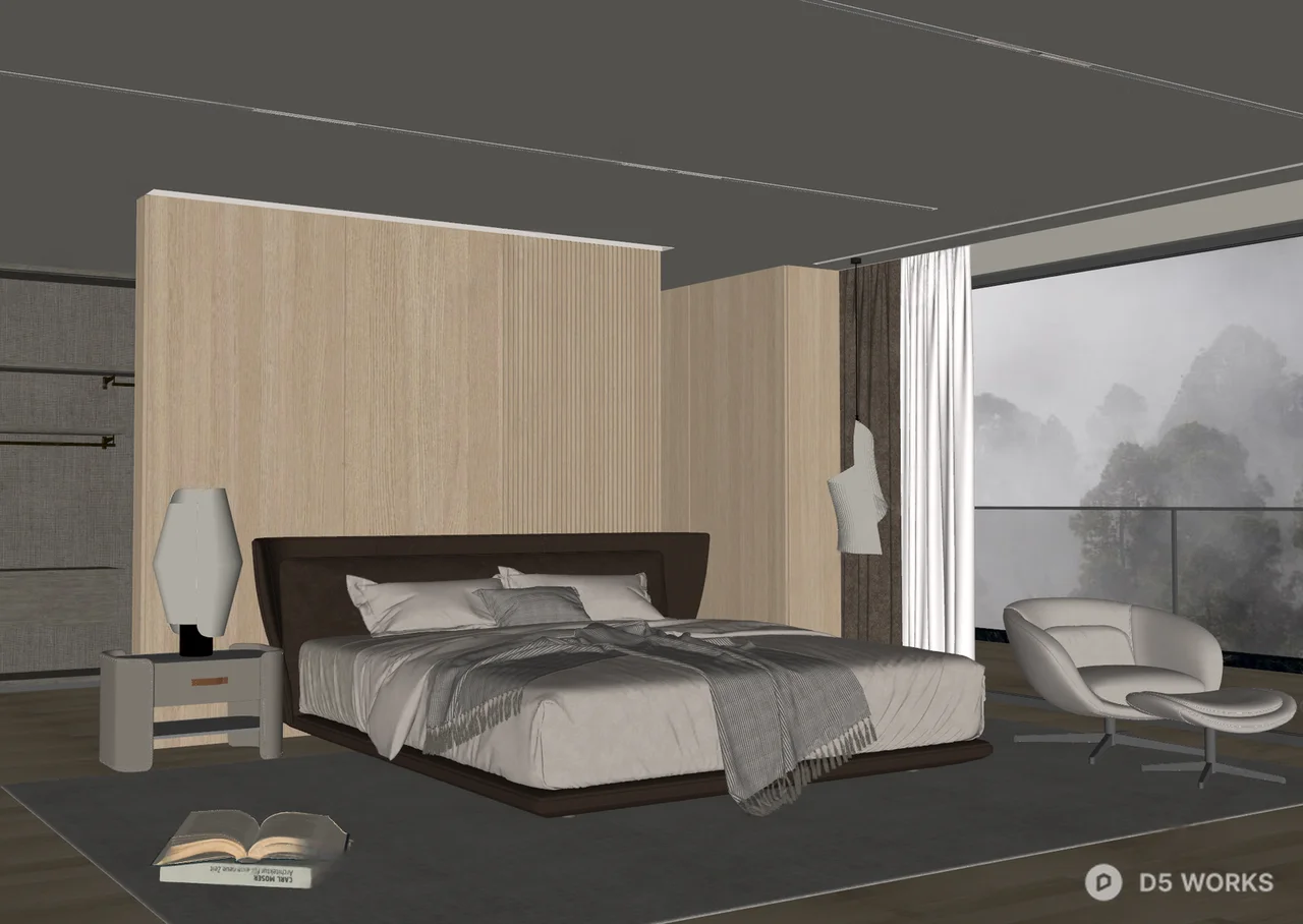 Home Bedroom 3d model thumbnail 2