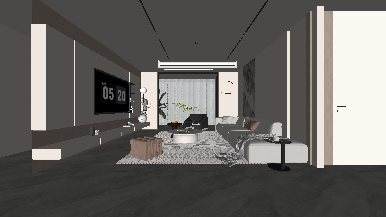 Modern Sofa & Side Table Set