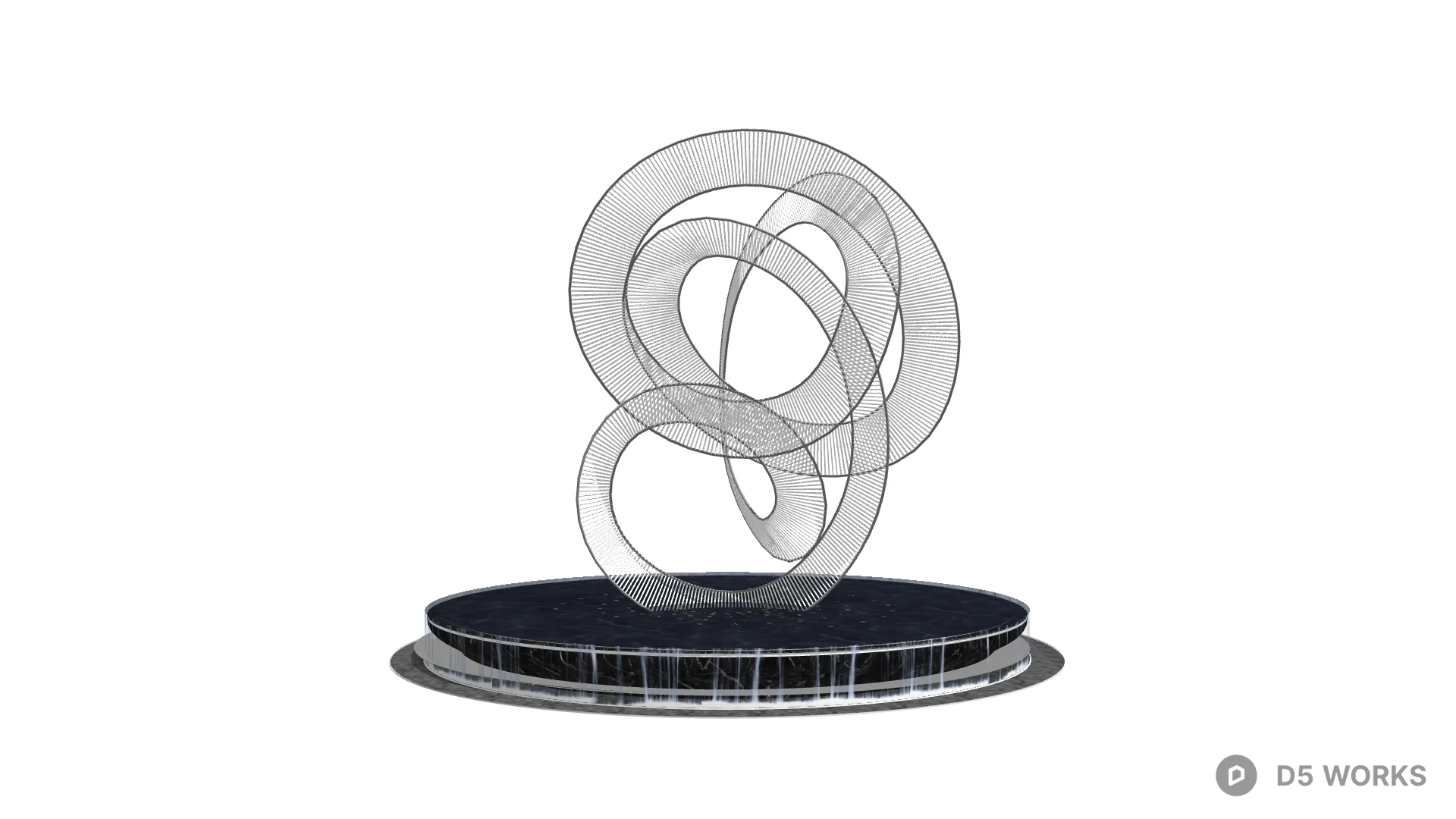 Free Abstract Sculpture Installation 3D Model .skp