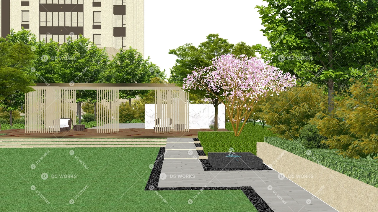 Park 3d model thumbnail 2