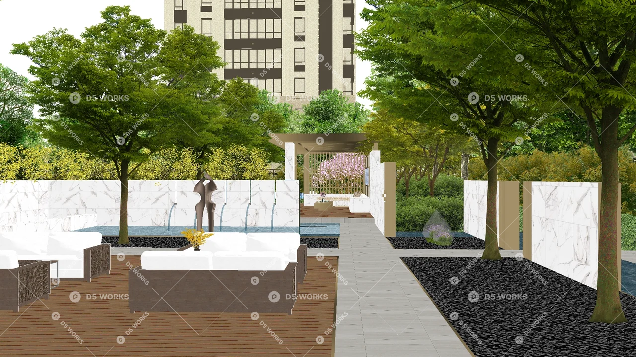 Park 3d model thumbnail 8