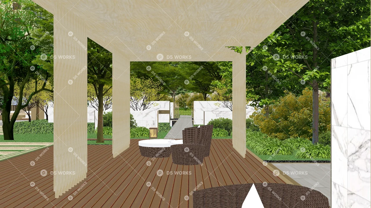 Park 3d model thumbnail 6