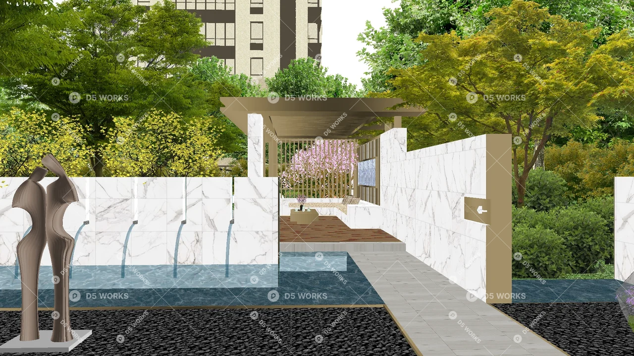 Park 3d model thumbnail 7