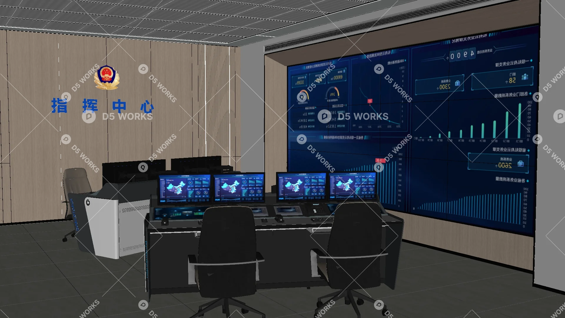 Walmart Control Room Modern Command & Control Room