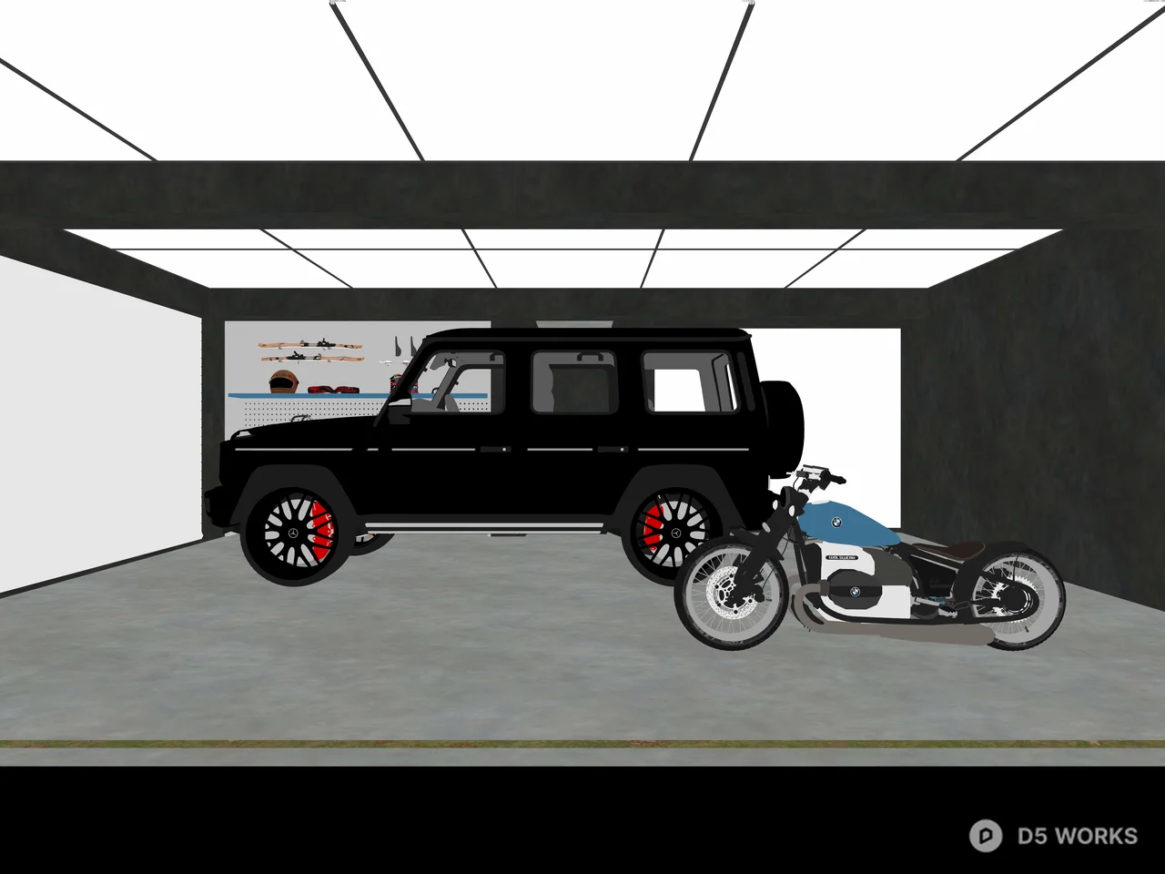 Underground Parking 3d model thumbnail 2