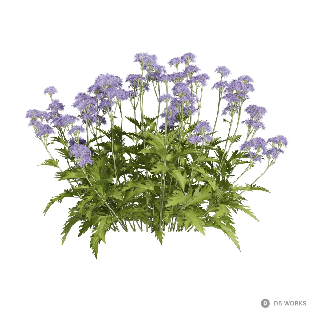 Conoclinium dissectum 02 3d model - Image 1