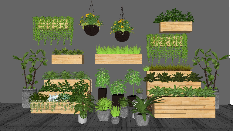 Modern Potted Plant