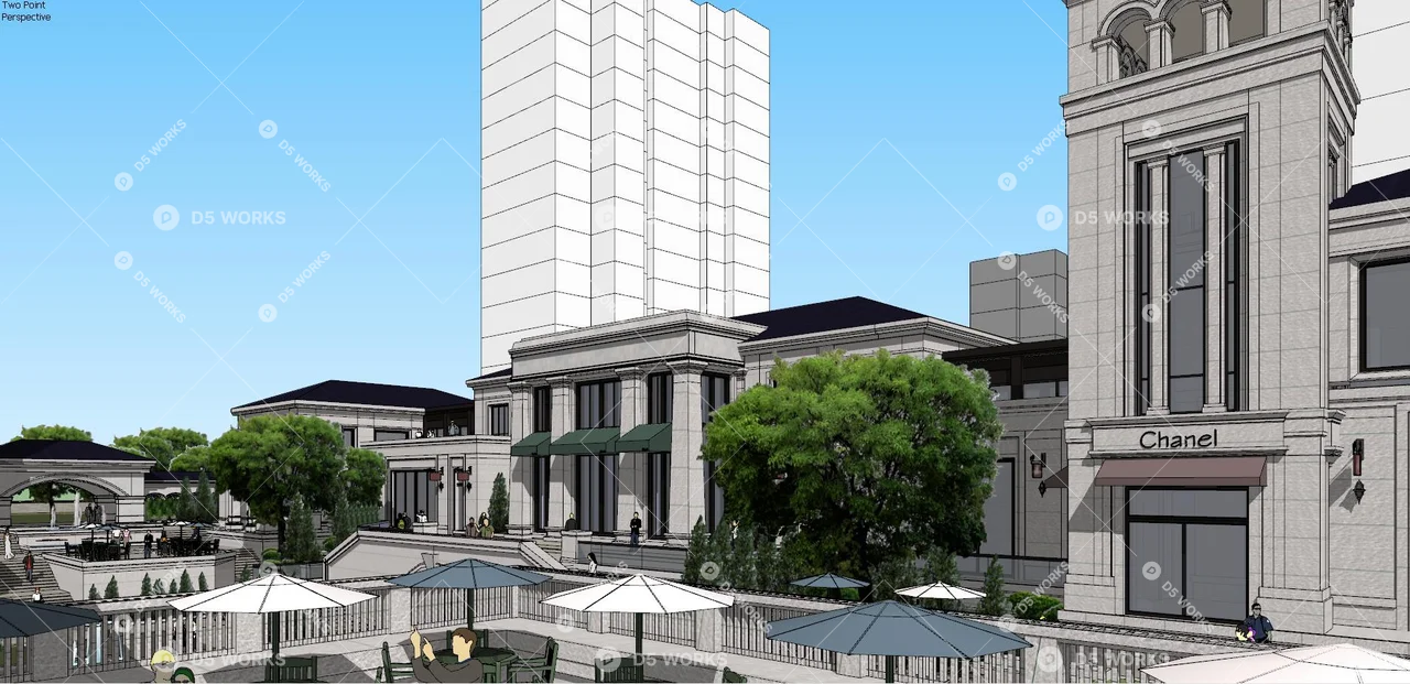 Residential Landscape 3d model thumbnail 2