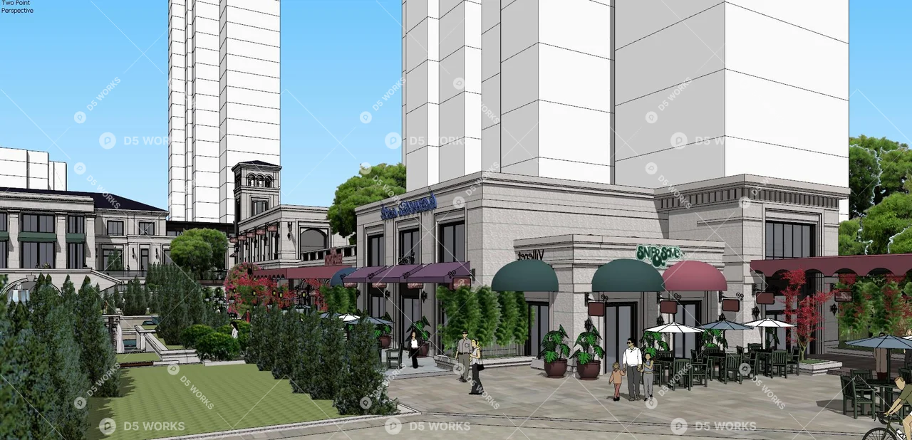 Residential Landscape 3d model thumbnail 5