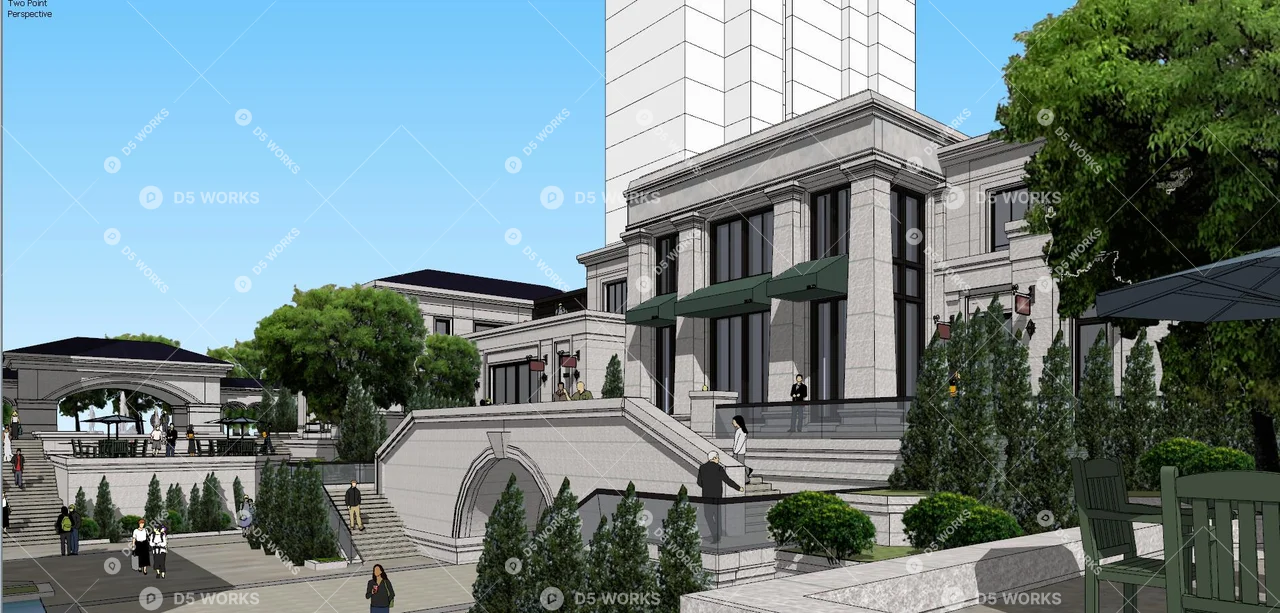 Residential Landscape 3d model thumbnail 7