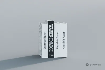 Walter Gropius Museum Book Set 3d model - Image 1