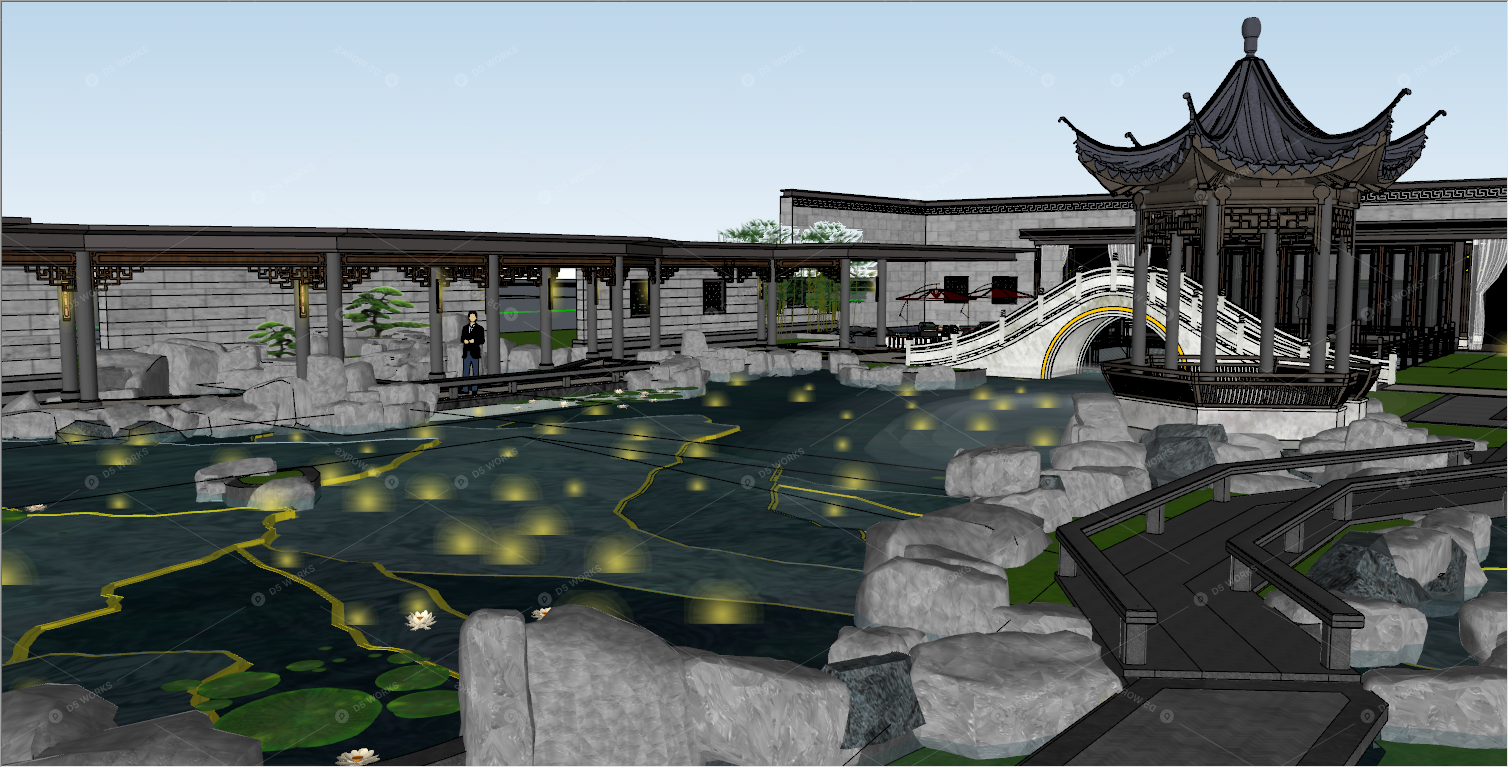 Courtyard Landscape 3D Models