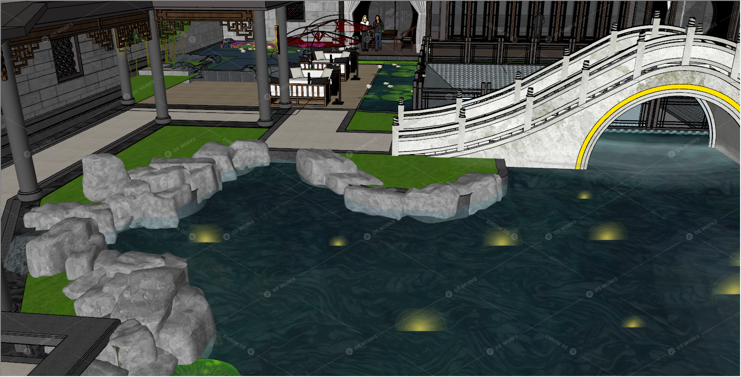 Courtyard Landscape 3D Models 3