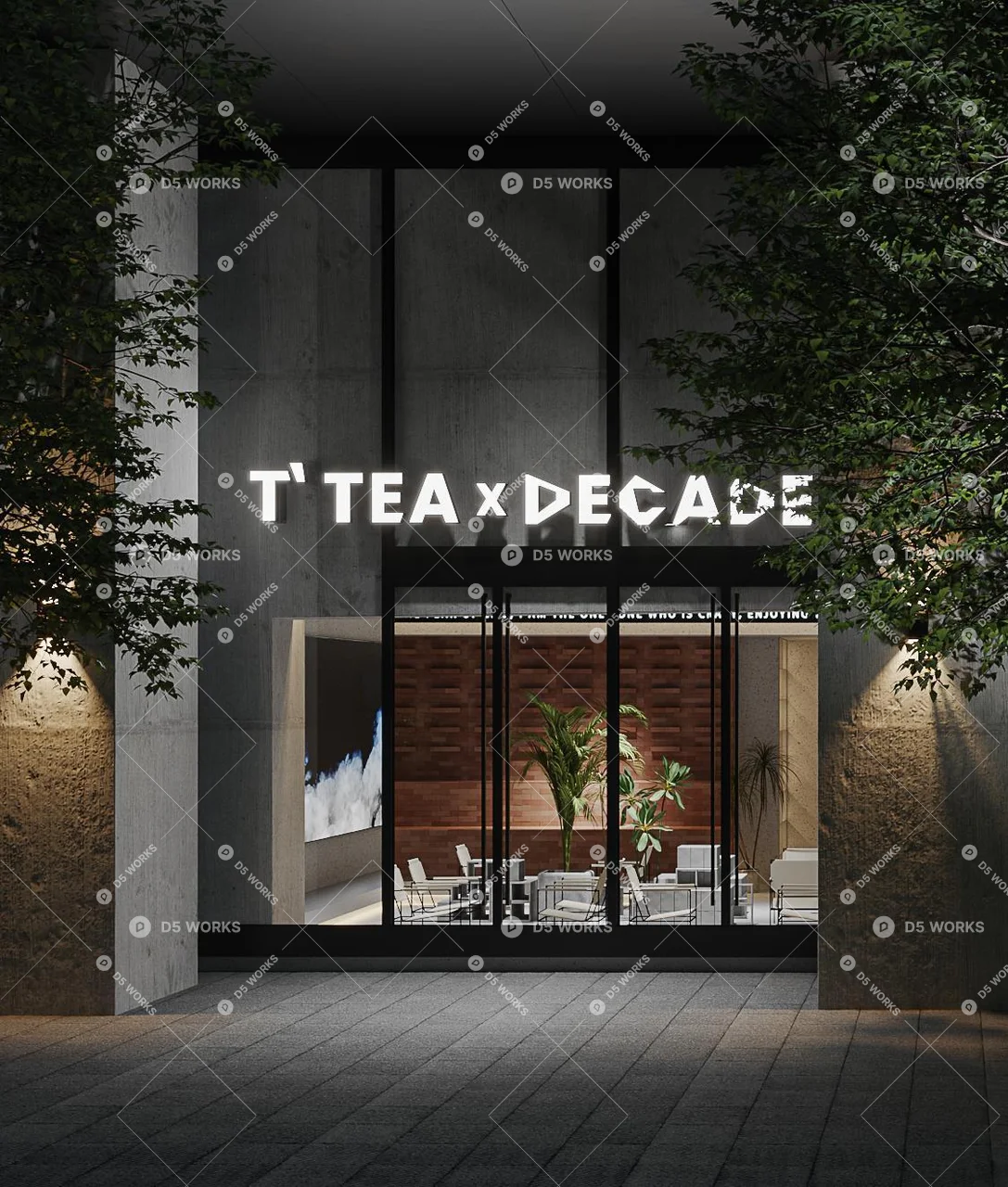 Industrial Café 3d model thumbnail 7