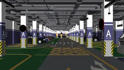 Indoor Parking Lot
