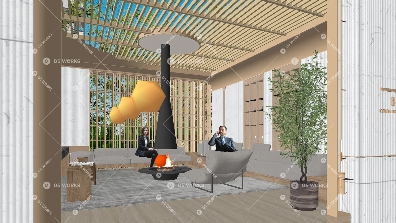 Residential Landscape 3d model thumbnail 4